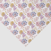 かわいいタイルのビーチの貝殻模様 薄葉紙 (詳細)