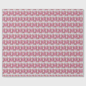 かわいいタイルの女の子の赤ちゃんシャワー ラッピングペーパー (フラット)