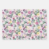 かわいいタイルの蝶の形  ラッピングペーパーシート (正面2)