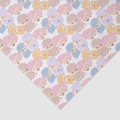 かわいいタイルの赤ちゃんシャワーの小さな子羊  薄葉紙 (詳細)