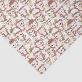 かわいいタイルユニセックスの小さなサルベビー  薄葉紙 (詳細)