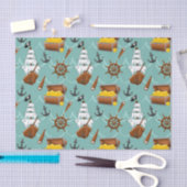 かわいいタイル張りの海賊船のパーティー型 薄葉紙 (クラフト)