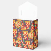 かわいいタイル張りピザパーティー フェイバーボックス (オープン)