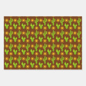 かわいいタイル模様 ラッピングペーパーシート (正面3)