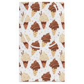 かわいいタイル状アイスクリームパーティー スモールペーパーバッグ (裏面)