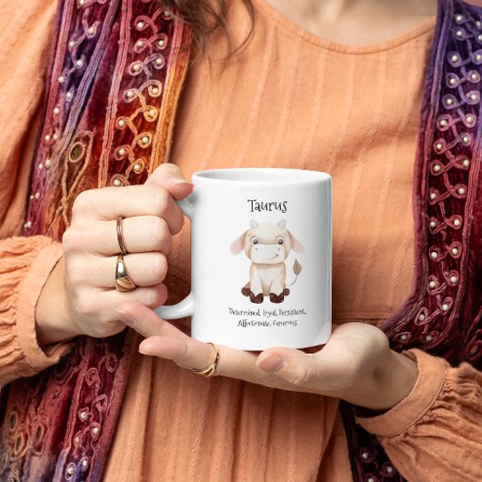 かわいいタウラスブルウォーターのカラー〔占星術の〕十二宮図特性 コーヒーマグカップ