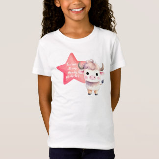 かわいいタウロス〔占星術の〕十二宮図サインジャージfor Girl Tシャツ