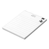 かわいいタキシード猫が並ぶ ノートパッド (回転)