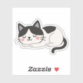 かわいいタキシード猫のイラスト シール (シート)