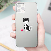 かわいいタキシード猫のキャラクター シール (スマートフォン)