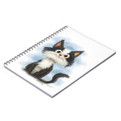 かわいいタキシード猫のキャラクター ノートブック (左側)
