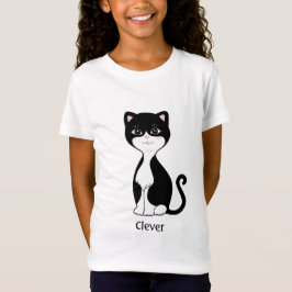 かわいいタキシード猫のキャラクター Tシャツ