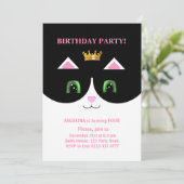 かわいいタキシード猫の招待状 招待状 (スタンド正面)