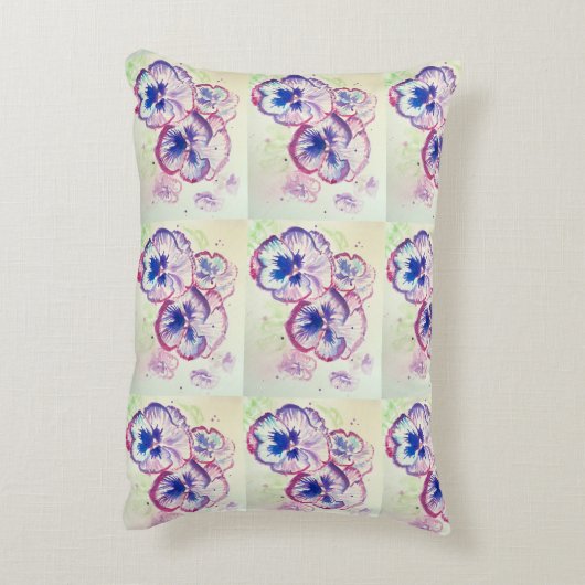 かわいいタキシード猫の誕生日パーティー子供招待状 アクセントクッション (裏面(縦))