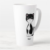 かわいいタキシード猫 カフェラテマグ (右アングル)
