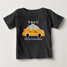 かわいいタクシーのTシャツ-ベビー-幼児-子供
