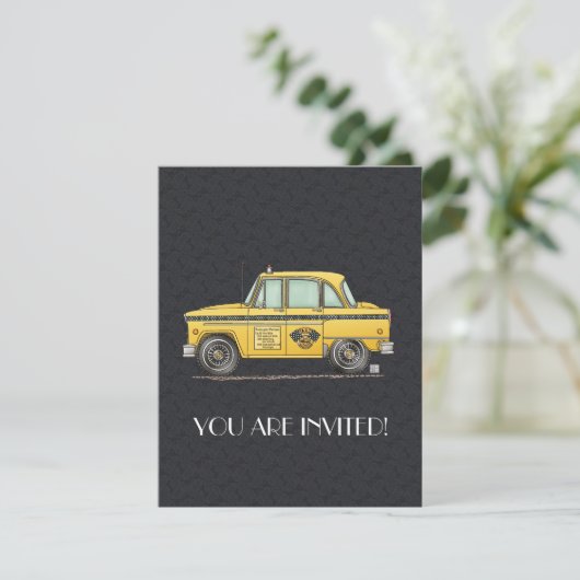 かわいいタクシー 招待状 (スタンド正面)