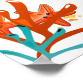 かわいいタコとイガニの海の星の子供部屋 ポスター (角)