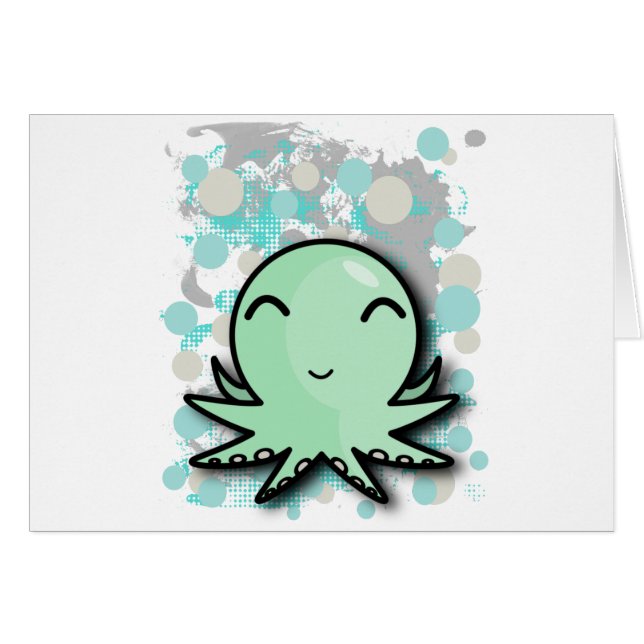 かわいいタコのデザイン (正面横)