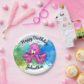 かわいいタコのパーティーのプレート ペーパープレート (パーティー)