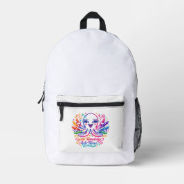 かわいいタコの新学期バックパック プリントバックパック