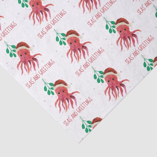 かわいいタコの海とあいさつミストレ 薄葉紙 (詳細)