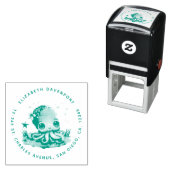 かわいいタコの海の生き物 セルフインキングスタンプ (インサイチュ)