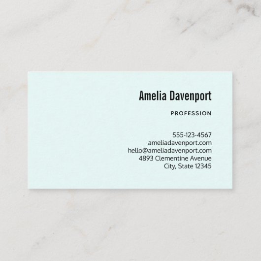 かわいいタコの海の生き物 名刺 (裏面)