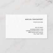 かわいいタコの海の生き物 名刺 (裏面)