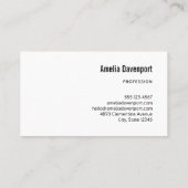 かわいいタコの海の生き物 名刺 (裏面)