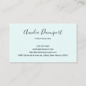 かわいいタコの海の生き物 名刺 (裏面)