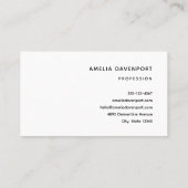 かわいいタコの海の生き物 名刺 (裏面)