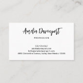 かわいいタコの海の生き物 名刺 (裏面)