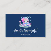 かわいいタコの海の生き物 名刺 (正面)