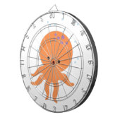 かわいいタコの漫画 ダーツボード (正面右)