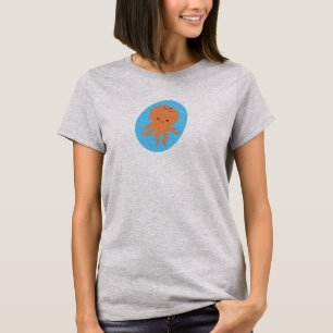 かわいいタコの漫画 Tシャツ