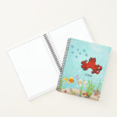 かわいいタコカラフルのスケッチブックキッズ ノートブック (内部)
