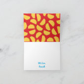 かわいいタコキッズ1st誕生日パーティーメキシコ料理 カード (内部)