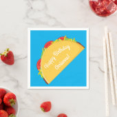 かわいいタコキッズ1st誕生日パーティーメキシコ料理 スタンダードカクテルナプキン (インサイチュ)