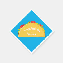 かわいいタコキッズ1st誕生日パーティーメキシコ料理 スタンダードカクテルナプキン