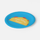 かわいいタコキッズ1st誕生日パーティーメキシコ料理 ペーパープレート (アングル)