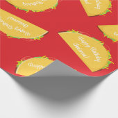 かわいいタコキッズ1st誕生日パーティーメキシコ料理 ラッピングペーパー (角)