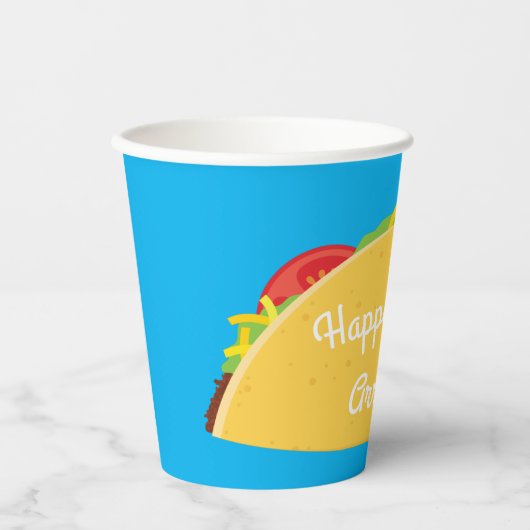 かわいいタコキッズ1st誕生日パーティーメキシコ 紙コップ (正面)