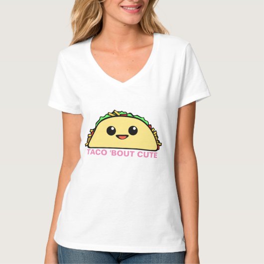 かわいいタコスの一続き Tシャツ (正面)