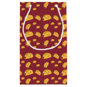 かわいいタコスパターン名前のギフトバッグ スモールペーパーバッグ (裏面)