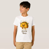 かわいいタコスフィエスタの子供用誕生日Tシャツ Tシャツ (正面フル)