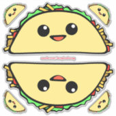 かわいいタコス シール (正面)