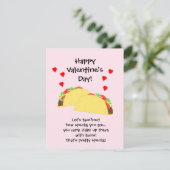 かわいいタコフラットバレンタインズカード シーズンカード (スタンド正面)