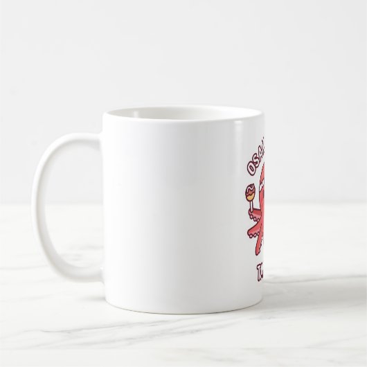 かわいいタコ大阪ジャパンたこ焼き食品 コーヒーマグカップ (左)