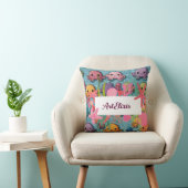 かわいいタコ柄プリント クッション (椅子)